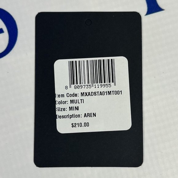 MCM Aren Multi Red Leather Card Case Checkerboard Mini - Picture 7 of 7